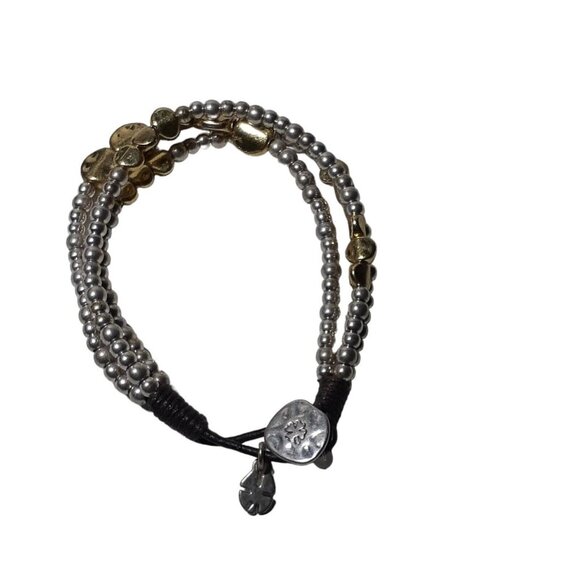 Lucky Brand Mixed Metal Beads Charm Bracelet Luck Shamrock Clover St Patricks - Picture 14 of 15